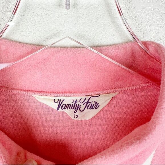 Vanity Fair House Coat Robe 60s/70s Size 12 Orange Striped Zipper Night gown - Picture 6 of 7